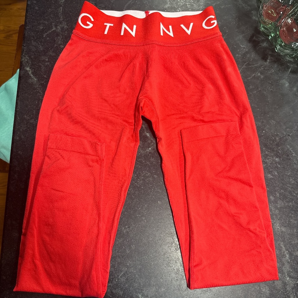 Red NVGTN women’s workout leggings